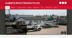 Desktop Screenshot of albertarockproducts.com