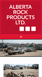 Mobile Screenshot of albertarockproducts.com