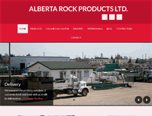 Tablet Screenshot of albertarockproducts.com